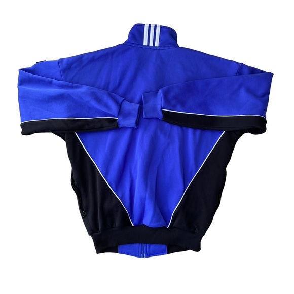 90s Adidas Soccer Tracksuit Jacket Vintage Streetwear Sweatshirt Set Blue y2k - Picture 7 of 9